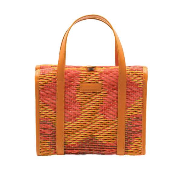 Nadia Small Vintage Tote in Dreamy Orange