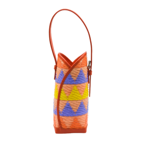 Behati Bottle carrier in Orange Boho Triangle