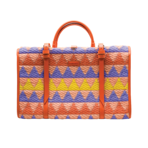 Nala Vintage Luggage in Orange Boho Triangle